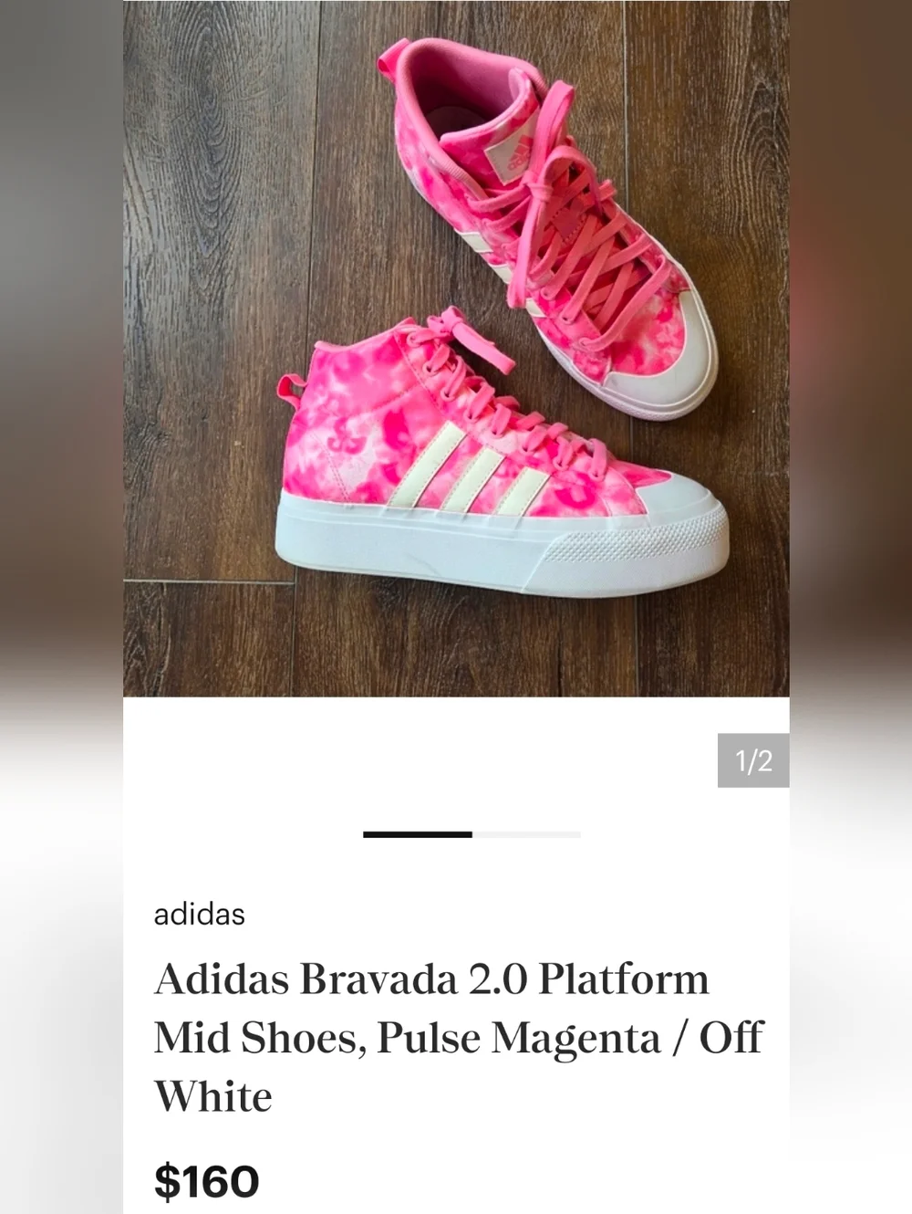 NIB ADIDAS Platform Mid Top Sneakers